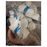 Bulk Lot of White Zipper Tape Rolls