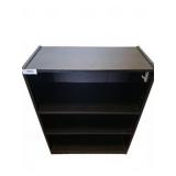 Black Wood Bookshelf 25x12x32 Inches