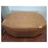 Tan Faux Leather Ottoman 44x30x17 Inches