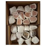 Boxed Lot of Rough Mineral Specimens