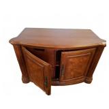 Wood Cabinet with Burl Panels, 50x24x31"