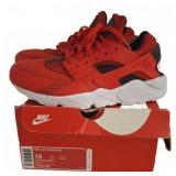 Nike Air Huarache Size 12 Red Sneakers
