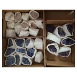 Boxed Lot of Assorted Mineral Specimens