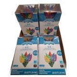 4 Boxes Holiday Time 60 LED Multicolor C6 Tea