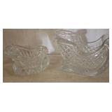 Pressed Glass Sleigh Dishes