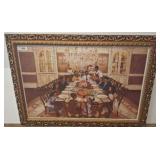 Framed 40x30 Family Dinner Print