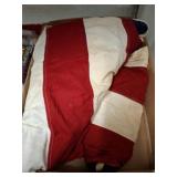 Large Red, White, and Blue Fabric Flag
