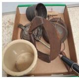 Robinson Ransbottom Crock & Utensils Lot