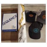 Sequence Game, Marble Film, and Mesh Hats