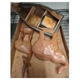 Wooden Carvings and Decor Lot