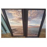 Framed Biblical Verse Prints, 21x46