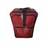 Red Softside Upright Suitcase