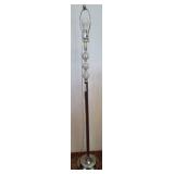 Chrome and Glass Floor Lamp with Mosaic Sphe 60in