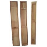 Three Wood Panels, 12x80 and 9x80 Inches