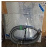 Two Mirrored Panels and Flexible Hose