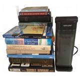 Book Lot and Ott-Lite Lamp