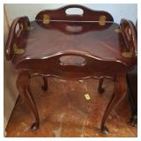 Wood Butler Tray Table 25x20x21 Inches