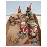 Tom Clark Whimsical wooden Gnome Figurines
