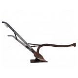 Metal and Wood Single Blade Plow
