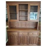 Wooden Hutch Cabinet, 59x18x83 Inches