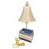 24in Table Lamp With Stacked Book Base