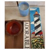Decorative Lot With Bowl, Plaque, Mug