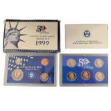 1999 United States Mint Proof Set with COA