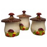 3 USA Marked Mushroom Canisters