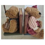 Teddy Bear Bookend Pair with Books Theme