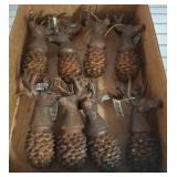 Deer Pinecone Ornaments