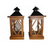 Wood and Glass Lanterns