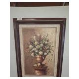 Framed Floral Still Life Painting, 30x43"