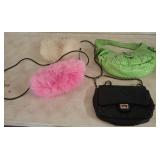 Handbag And Fuzzy Purse Lot