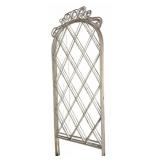 Decorative White Metal Grille, 22x52 Inches