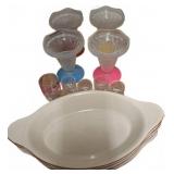 Bel-Terr Stoneware Dishes & Glassware Lot