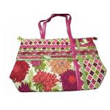 Vera Bradley Zippidy Tote Hello Dahlia