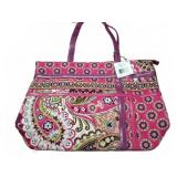 Vera Bradley Zippidy Tote Very Berry Paisley