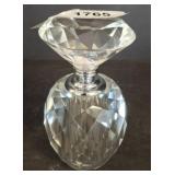 Faceted Clear Glass Perfume Bottle
