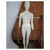Full-Body Female Mannequin, White 6ft