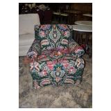 Floral Upholstered Lounge Chair