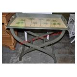 Coastal Style Painted Tray Table