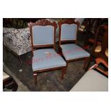 Victorian Parlor Chairs Pair Victorian Parlor Chairs Pair