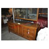 Mid-Century Modern Triple Dresser with Mirror Mid-Century Modern Triple Dresser with Mirror