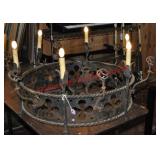 Wrought Iron Gothic Style Chandelier Wrought Iron Gothic Style Chandelier