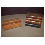 Booksafe Decanter Set & Inlaid Box