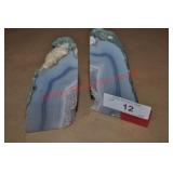 Cut Geode Bookends Cut Geode Bookends