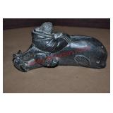 Canadian Black Soapstone Carving