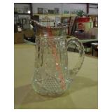 Crystal and Silver Plate Pitcher Crystal and Silver Plate Pitcher