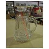 Crystal and Silver Plate Pitcher