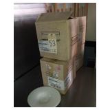 NEW SYRACUSE CHINA 4 OZ OVAL BOWLS 7-1/2" X 8-1/2"